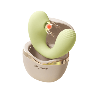 Bella's Fantasy Wearable Vibrator Massager Egg Portable Rechargeable Compartment Soft Sucking Pushy Wireless