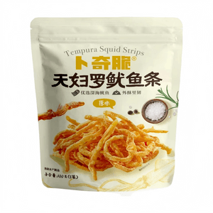 Lanières de calmar tempura Original 3,53 oz【Croustillant et moelleux】【Calmar des profondeurs】