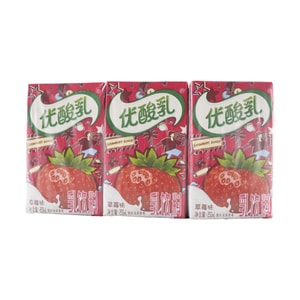 Youngfun Dairy Drink,Strawberry Flavor,8.75 fl oz*6pc