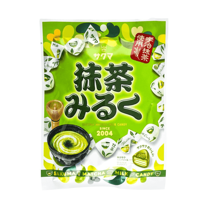 【日本直邮】 日本 SAKUMA佐久间 宇治抹茶牛奶糖 58g