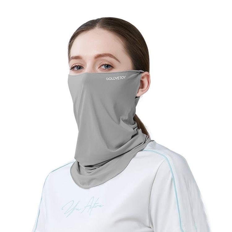 Sun Protection Mask With Brim UV Protection Ice Material Gray - Yamibuy.com