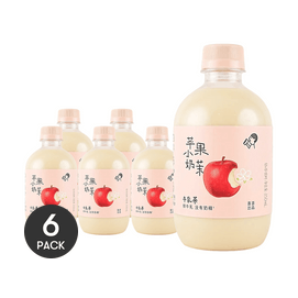 Apple Jasmine Green Tea Milk Tea 11.83 fl oz *6【6 Packs】【Low Calories Low Fat】