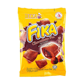 马来西亚BIKA 巧克力派 膨化零食 12g【低糖】