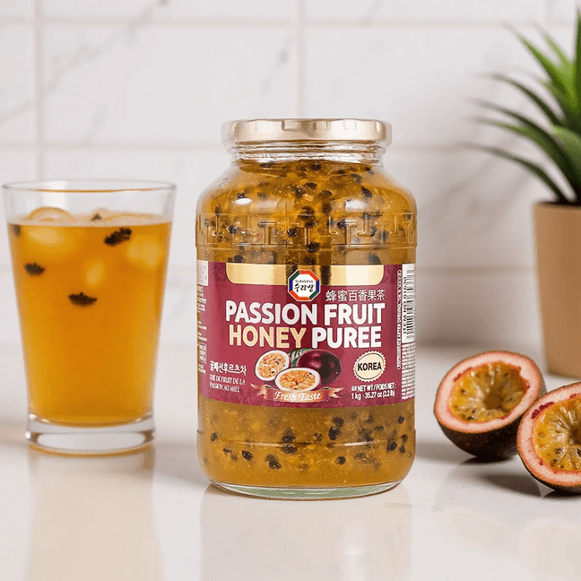 Passion Fruit Honey Puree, 35.27oz【Korea Trendy】【Diy Drinks/Desserts/Baking】