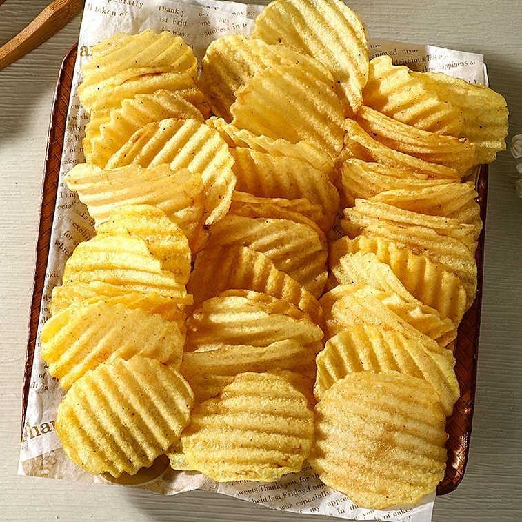 滇二娃 【云南特色限定口味】【抖音爆款大包装】云南鲜香牛肝菌味 鲜切大波浪土豆片 农科院薯片 零食小吃休闲食品追剧 75g 1包 4