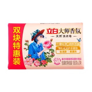 立白大师 天然洗衣皂 肥皂不伤手 玫瑰香氛 180g*2