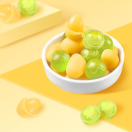 徐福记 剥皮软糖 芒果味+青提味 225g