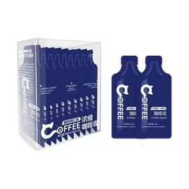 Espresso Concentrate: Rich Cold-Brew, Zero-Fat American & Italian-Style Energizing Black Coffee Concentrate, 30ml X 10 Sachets