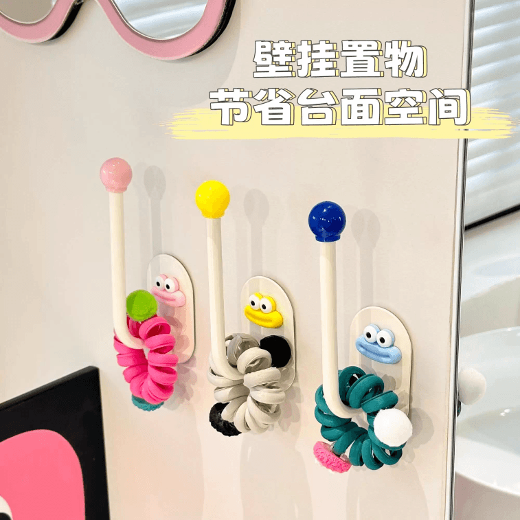 Pink Hair Tie Storage Rack for Bathroom, 1 Piece 3