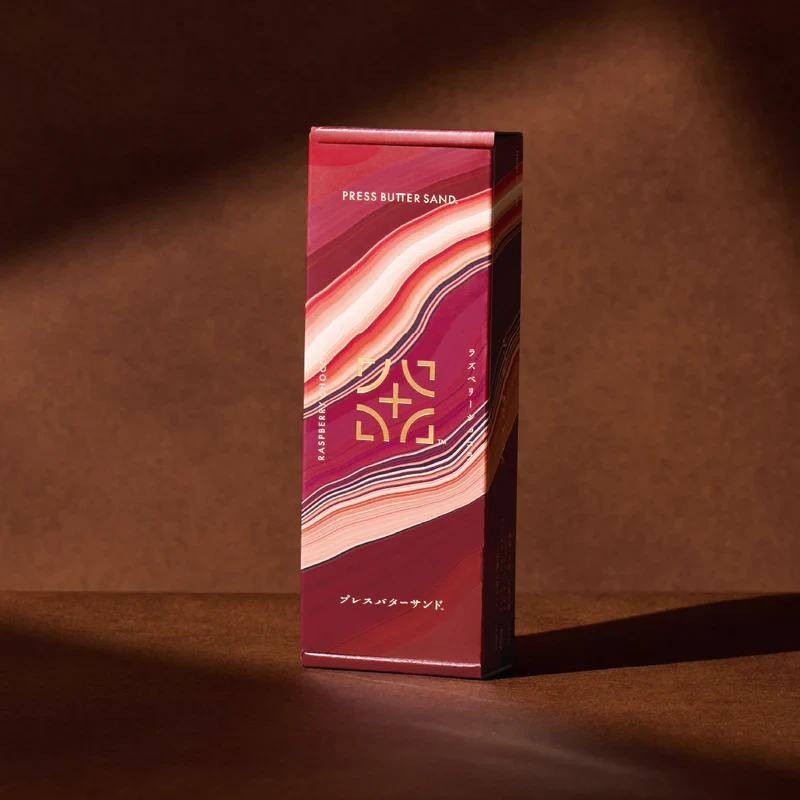 【日本直郵】 日本 press butter sand 新品 奢華樹莓巧克力夾心奶油餅乾 5個裝