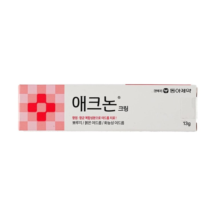 韩国DONGA PHARM东亚制药 Acnon祛痘乳膏 13g 祛痘净痘 抗痘菌直击痤疮 修复痘印 嫩滑肌肤 敏感肌可用 随机包装发货 10