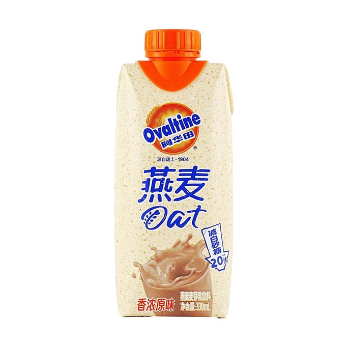 阿华田 燕麦乳 谷物麦芽牛奶饮料 原味 330ml【营养早餐 香浓美味】