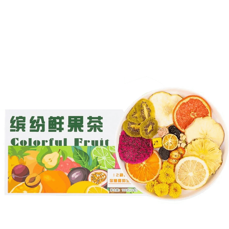 Colorful Fruit Freeze-dried Fruit Tea 12bags / 100g - Yami.com
