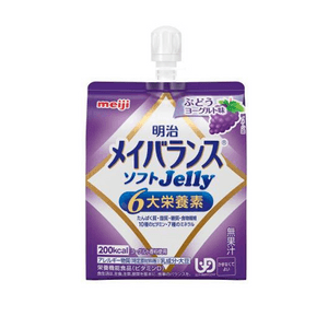 [일본 직배송] 메이지 에너지 보충제 젤리, 포도맛, 125ml