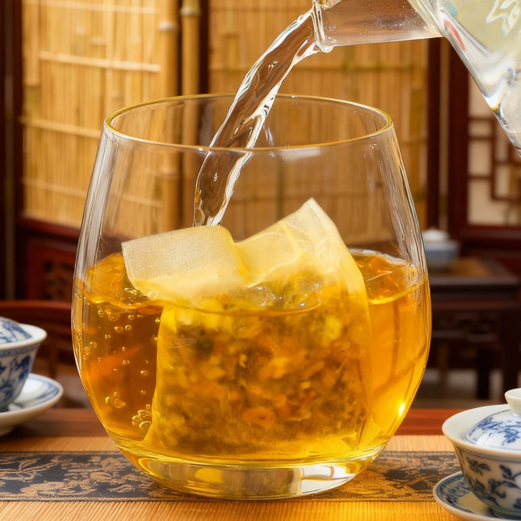 【Expédition directe du Canada】 Sifanda Shibawen Shiqing Tea - 100g (5g × 20 sachets), emballage individuel portable, une tasse quotidienne, rafraîchissant et doux, thé de saison, pour le bureau et la maison, renforce la rate et draine l'eau, thé à préparer pour les employés de bureau 3