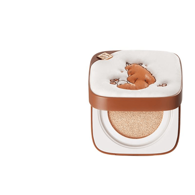 Air Cushion Little Fox Foundation Concealer Regular Set + Replacement Set P01 Soft Pink 24g*1 Box