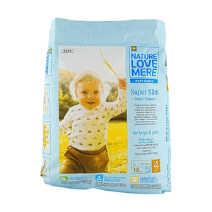Super Slim Pants Diaper, L Size 15.43-24.25lb, 18 Pcs, Ultra-Thin Breathable Instant Absorption【Lightweight Comfort】