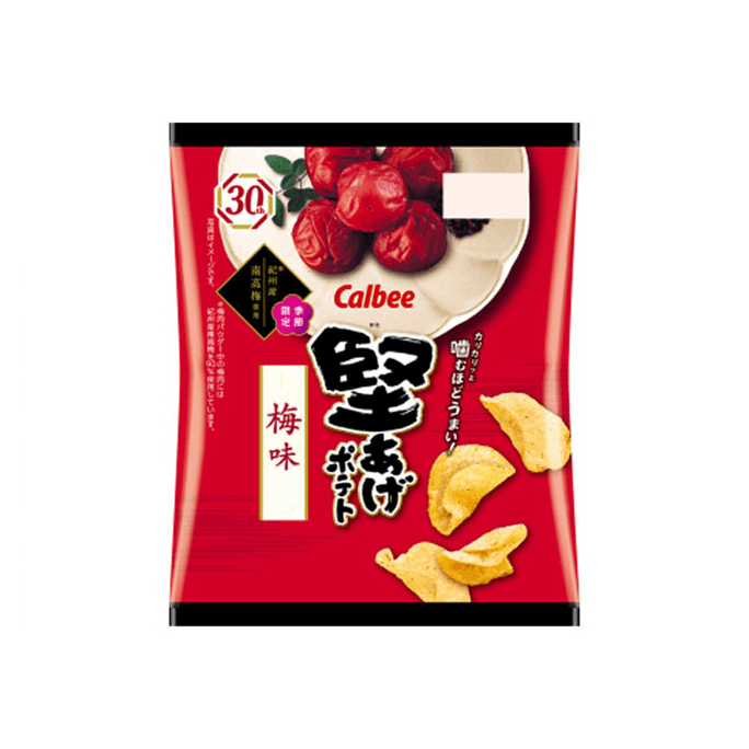 [일본 직배송] 칼비 크리스피 포테이토칩 매실맛 60g