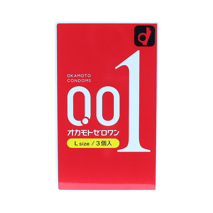 OKAMOTO 冈本||001系列超薄避孕套||L 3个