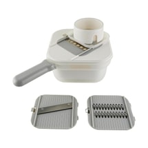 Pearl Metal Simplice Three-Tray Vegetable Chopper, Strainer & Bowl Set