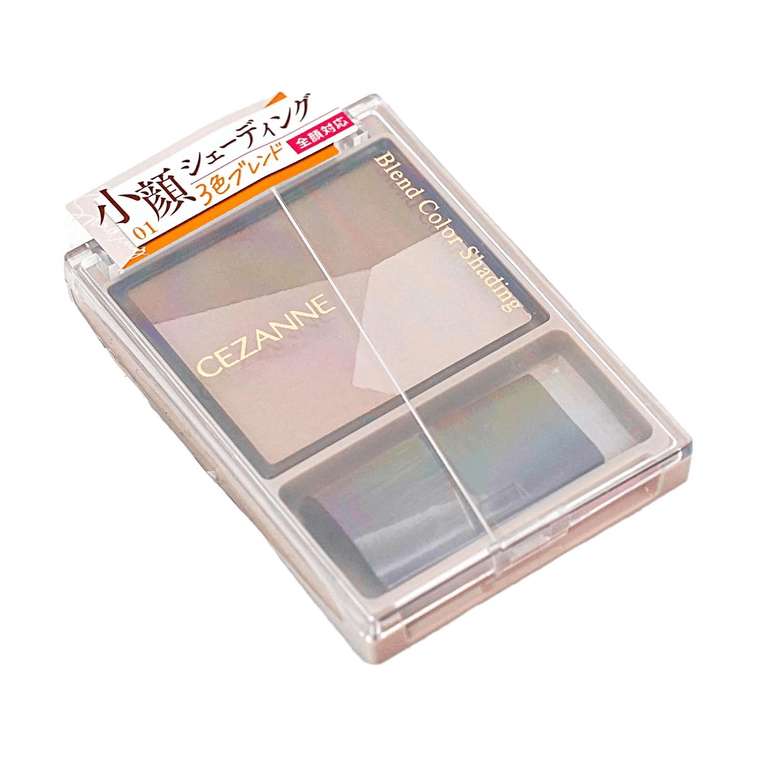 日本CEZANNE倩丽 立体阴影三色修容盘 01暖色调 5g 6