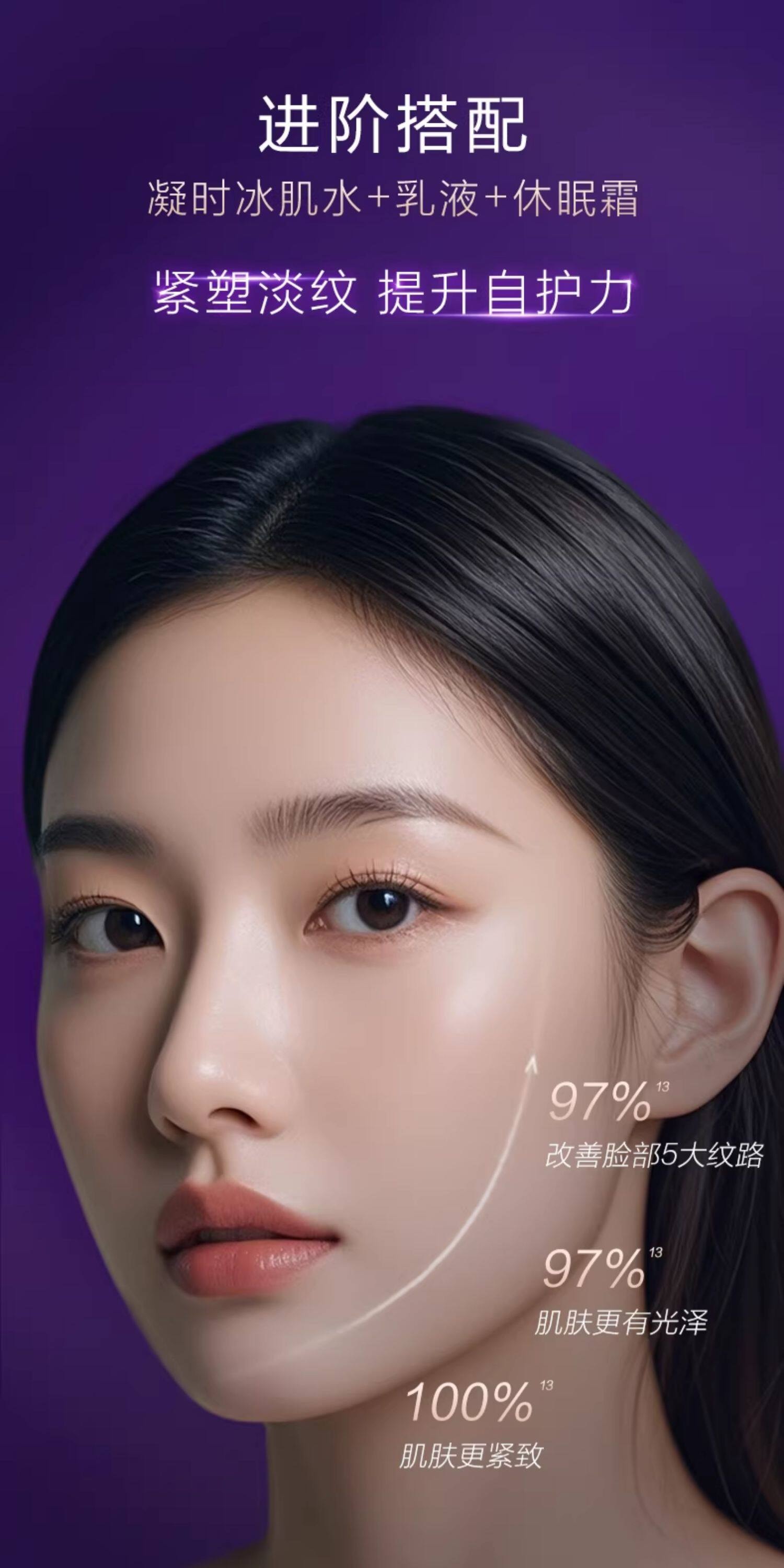 【中國直郵】 自然堂 凝時抗皺緊緻保濕水乳套盒護膚套裝 水乳精+潔面+眼霜+面霜 (到手6件)