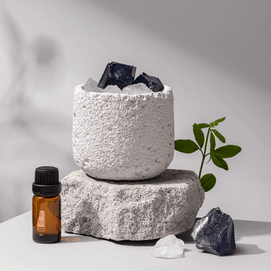 宋朝 冷山系列擴香石套裝擺件 高級香氛 送禮好物 容器*1 晶石*1袋 精油*1 清新禪茶