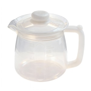 【中国直邮】 HSPM 食品级硅胶热水壶 透明色 750ML 1件 热奶壶咖啡壶养生壶摔不坏壶热茶壶