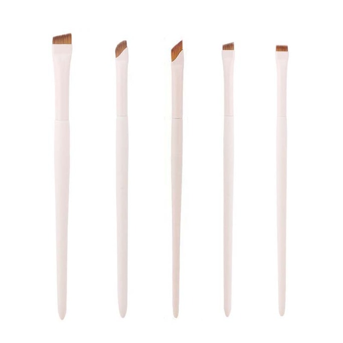 Eyeliner and Eyebrow Brush Set Thin and Easy for Eye Makeup 5pcs