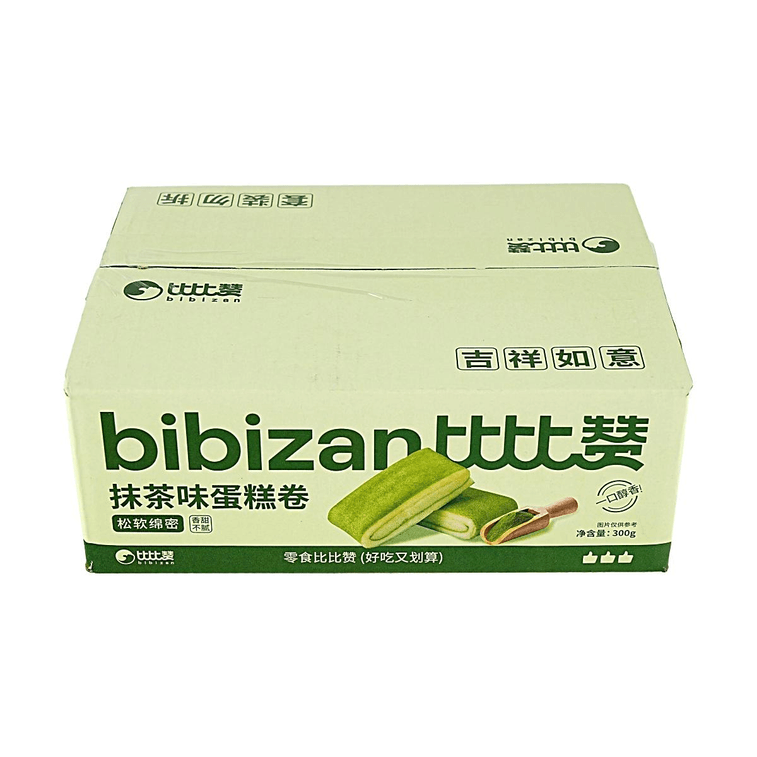 比比贊 抹茶口味蛋糕卷 毛巾捲 300g【新鮮短保】【早餐下午茶點心】 5