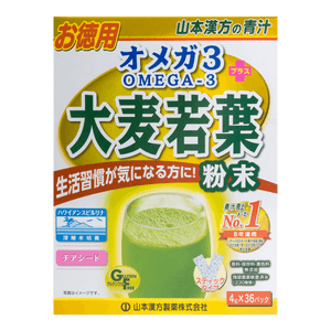 100%大麦葉パウダー+オメガ3 4g*36袋