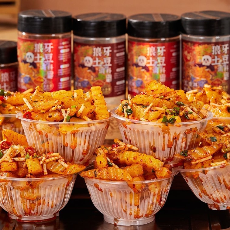 Spicy Wolf Fang Potato Seasoning 150g Special Condiment for Fried Potatoes Household Use 3