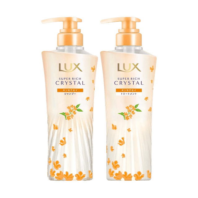 LUX Super Rich Crystal Kinmokusei Shampoo and Conditioner Set 450g