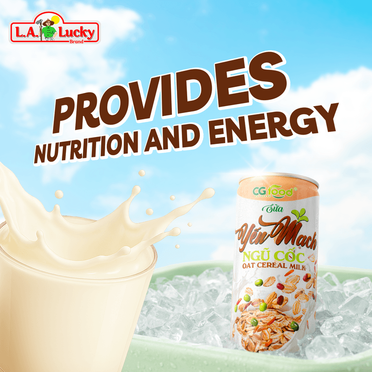 越南 L.A. Lucky CG Food 燕麦谷物奶饮品 325ml×6罐【6罐装】 4