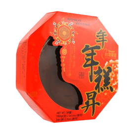 Red Bean Nian Gao Chinese New Year's Cake - Brown Sugar Rice Cake, 34.5oz