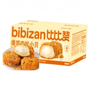 【中国直邮】 比比赞 爆浆肉松小贝面包 整箱早餐0添蔗糖糕点夹心小零食休闲食品 240g【60天短保】