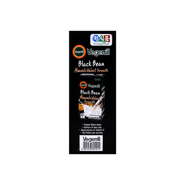 검은콩 아몬드 호두 두유 6.4 fl oz*16팩【고칼슘 영양】【비타민 D3 함유】 4