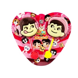 Peko Poko Chocolate Lollipops,Japanese Chocolate Candy,2pc 0.8oz【Packing May Vary】