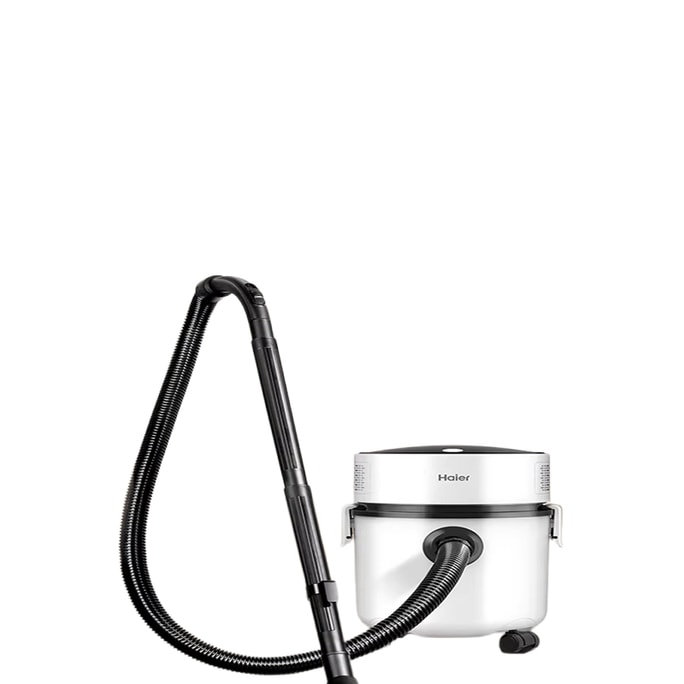 【中國直郵】 海爾 吸塵器家用大吸力強力工業美縫開荒保潔桶式地毯貓毛吸塵器漢玉白 T810W【一鍵收線款】/1件