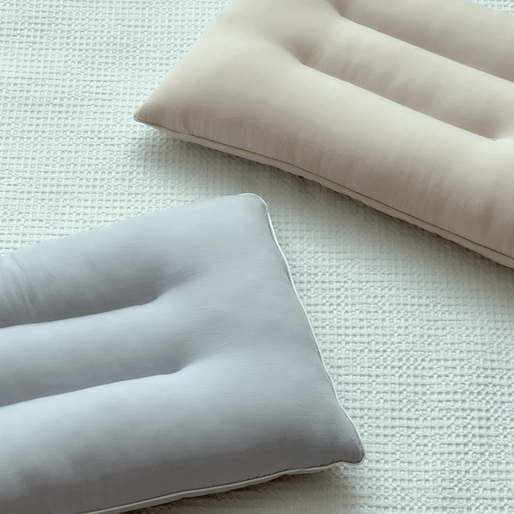 韓國 製造的柔軟舒適蜜糖睡眠頸椎枕 - 象牙色