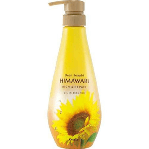 Hadabisei HIMAWARI Curly & Frizzy Hair Repair Shampoo with Added Hair Oil 500ml