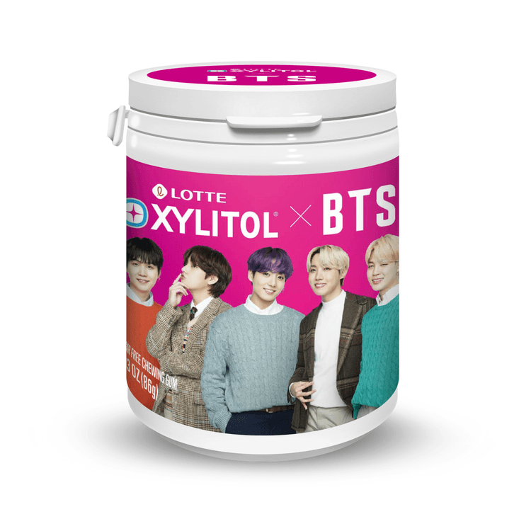 LOTTE Korea BTS X LOTTE Xylitol Sugar Free Chewing Gum Aloe Vera