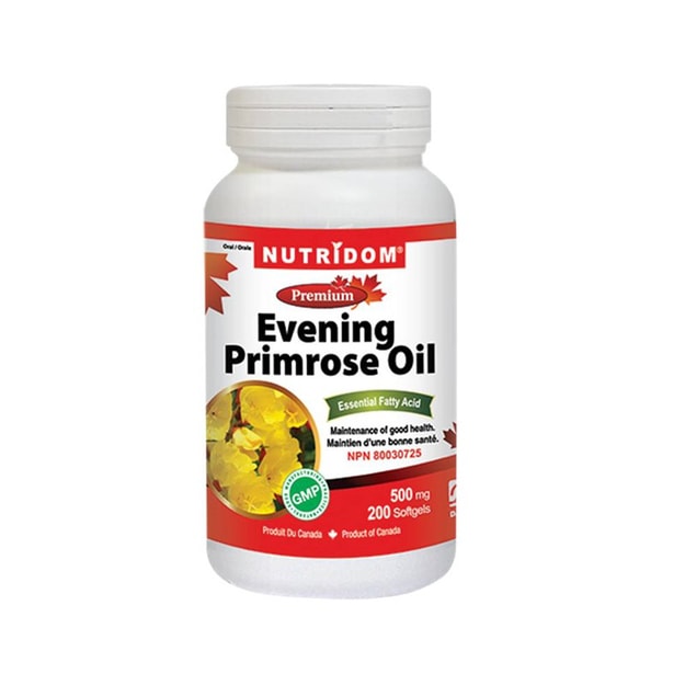 Evening primrose oil. GLA Омега 6. Evening Primrose Oil made in Canada.