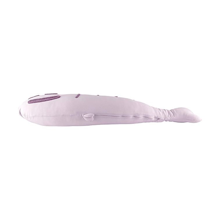 Cool Ice Silk Cooling Pillow Purple Fish Shaped Sleep Support Pillow 34.25×7.87×5.91in 7