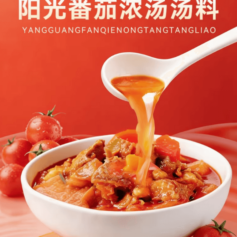 【中国直送】涼石サンシャイントマト鍋ベース、スープベース、調味料 230g×1本 4