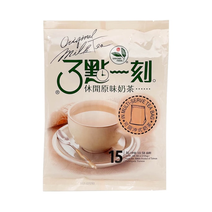 [台湾直邮] 3点一刻 休闲-原味奶茶 20g*15入
