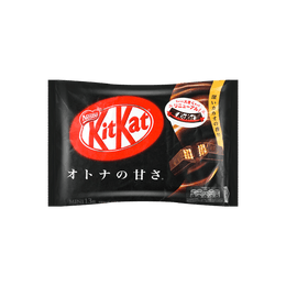 【宝藏美食】日本KITKAT 大人的甜蜜 醇厚 重度黑巧 夹心威化巧克力 135g