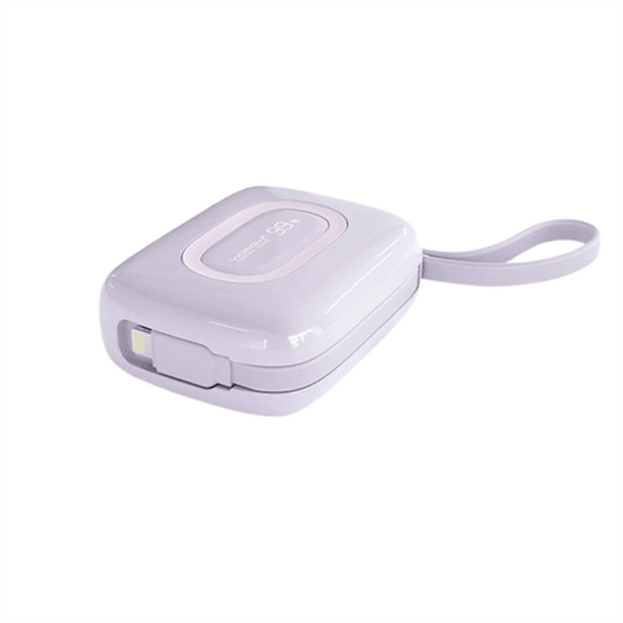 Charger Compact Portable Self-contained Cable Large Capacity Super Fast Charge Purple