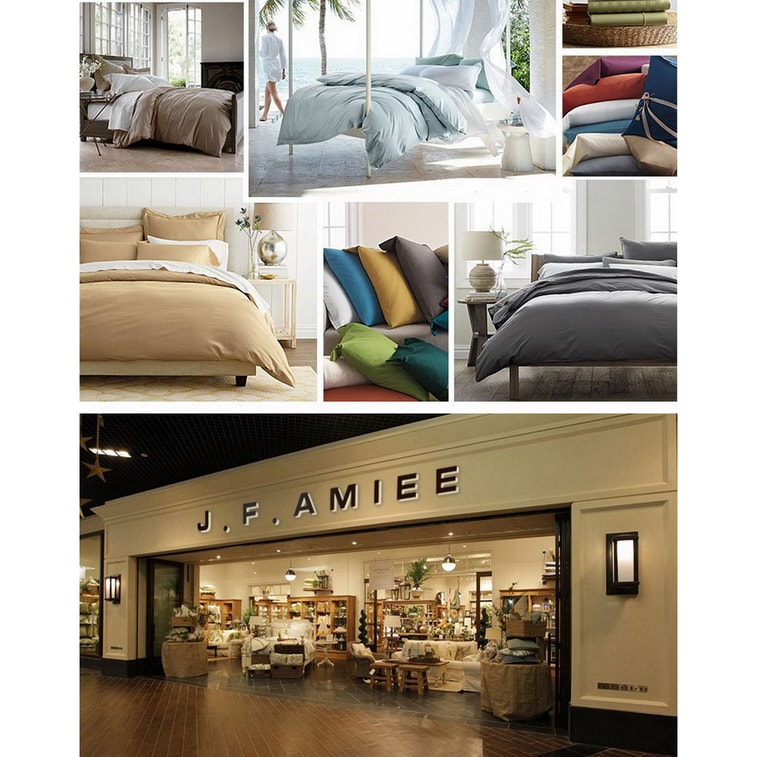 J.F.AMIEE 纯棉埃及棉800根高档长绒棉 正反两色被套三件套 被套枕套 玫瑰红/卡其 Queen/King 17