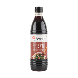 韩国O'FOOD清净园 酿造汤酱油 无添加炒菜凉拌烹饪酱油 840ml